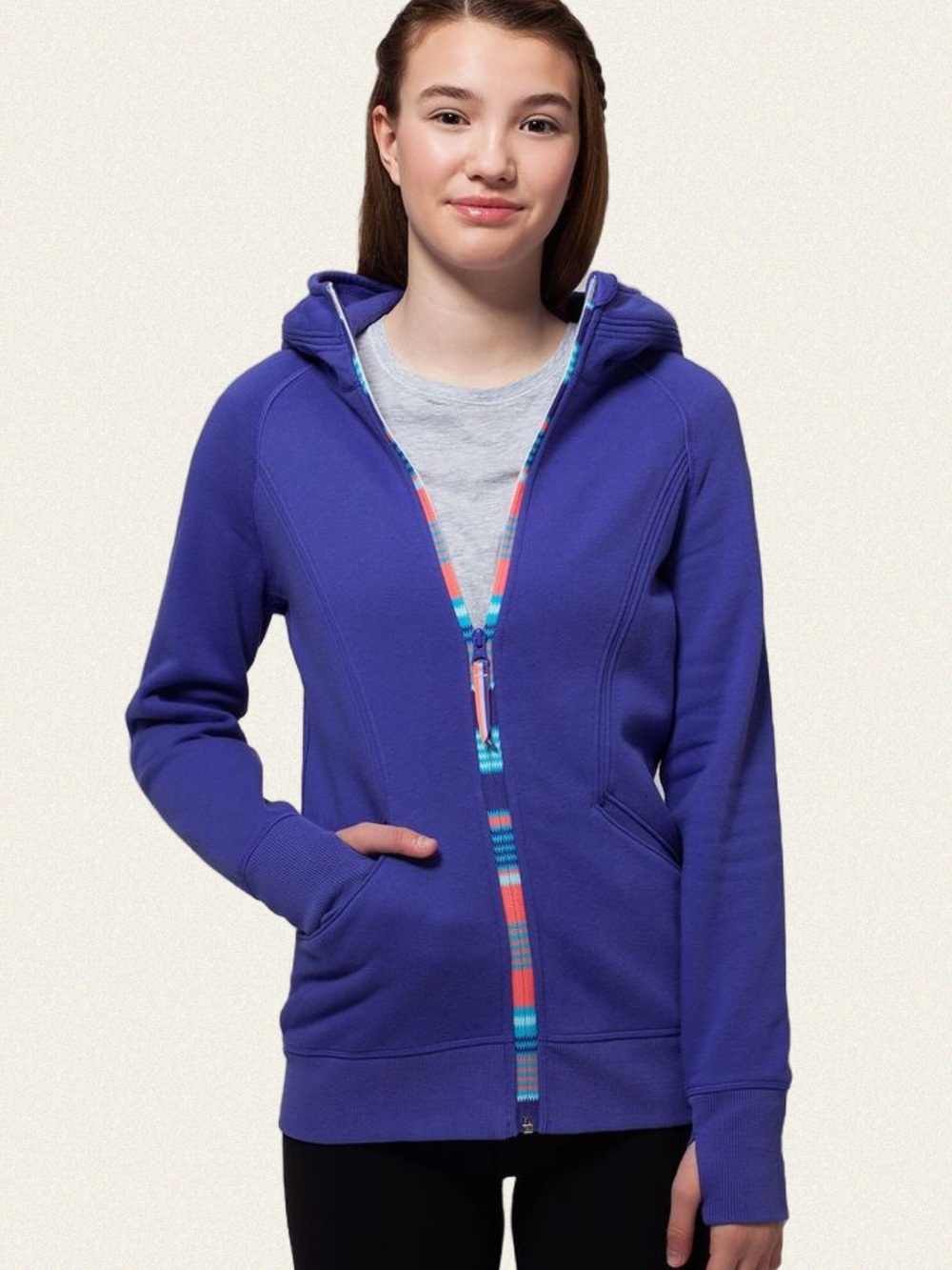 Ivivva Hooded Zip-Up Sweatshirt
